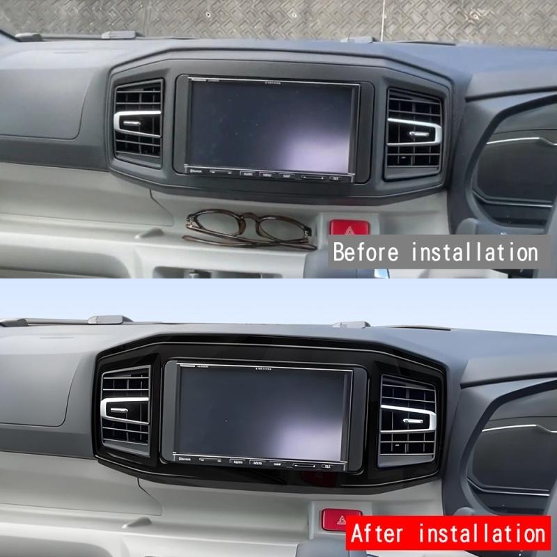 RHD FOR DAIHATSU MIRA 2017-2025 ABS car front dashboard center Console Decoration Frame navigation center air vent panle cover