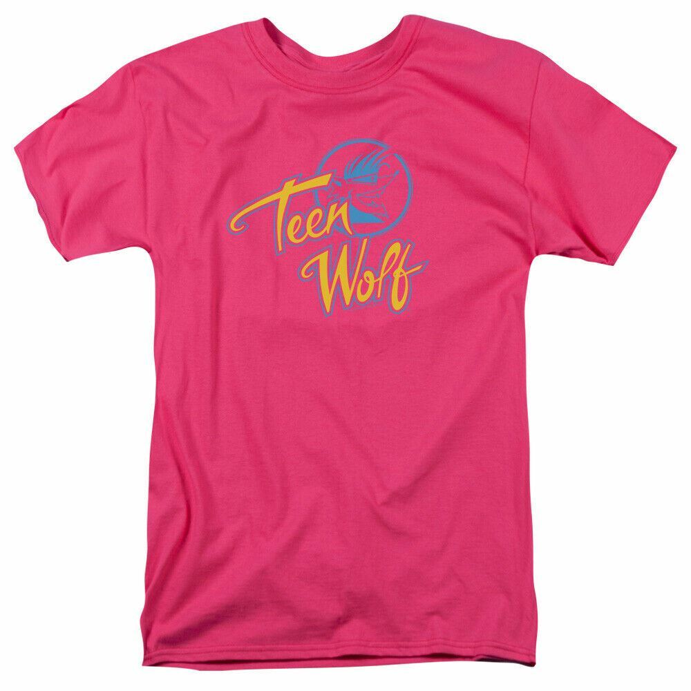 Teen Wolf CMY Logo T-shirt Mens Licensed Movie Tee Scott Howard Hot Pink XXXL