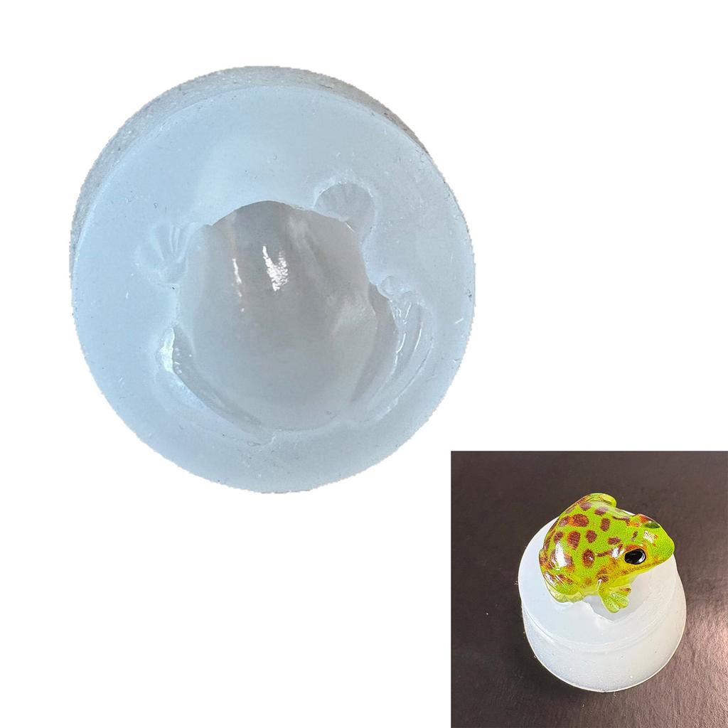 Silicone Frog Mold For DIY Resin Crafts User Friendly Flexible Design Home Decors Keychain Accessories
