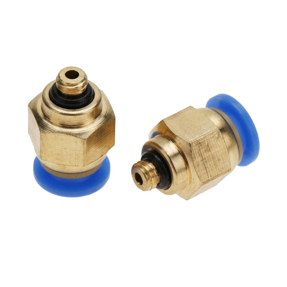 Conector cu împingere drept pentru țeavă de aer de 6 mm, fitinguri rapide pneumatice (PC6M5 20 buc)