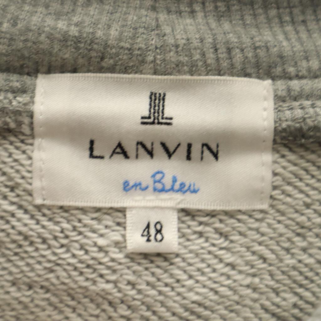 LANVIN en Bleu Made In Japan Long Sleeve Sweatshirts 48 Light Gray Men's Used