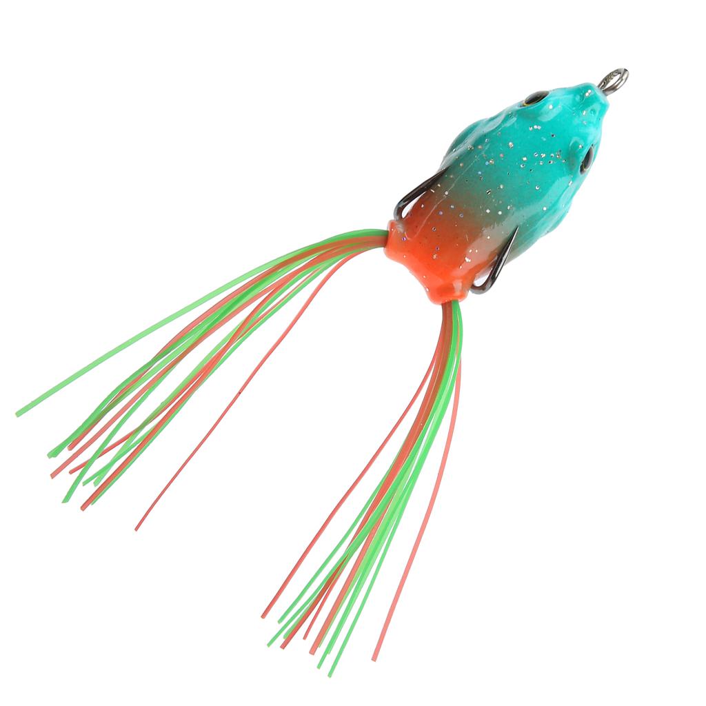 Artificial Fish Snakehead Bait Lifelike Soft Frog Lure Swimbait with Hook and Tail3#