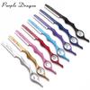 Purple Dragon Hair Razor Holder & 10 Blades - 8 Colors, Hairdressing Thinning Knife, Manual Scraper