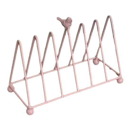 Plate Storage Rack, Durable Iron Dish Display Stand, Anti-Slip Certificates Cookbooks Organizer, for Plates Cutting Boards Tiles Plaques Trays