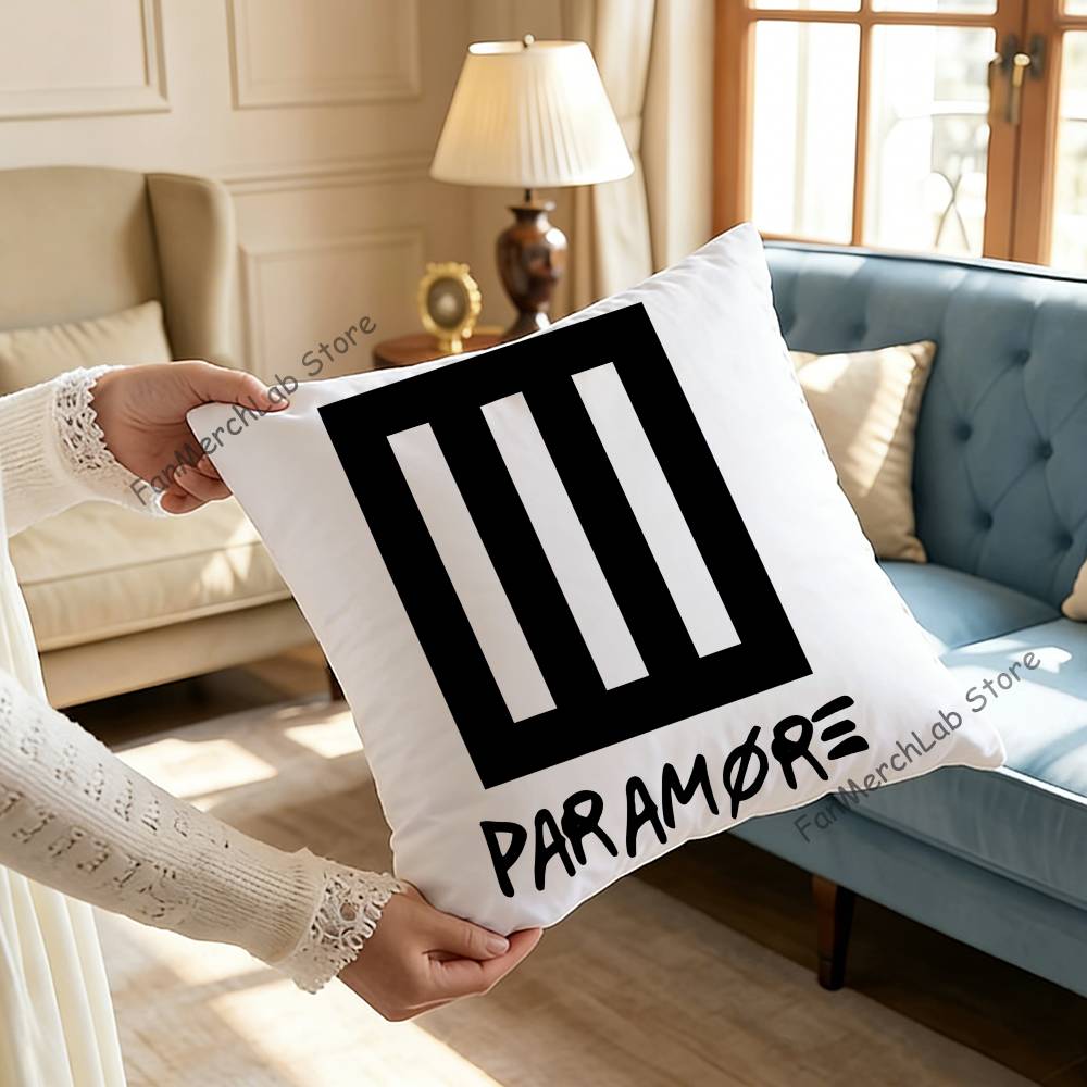 Band PParamore Pillow Case For Sofa Decor Car Office Room Printing Cushion Cover Decorations and Protector