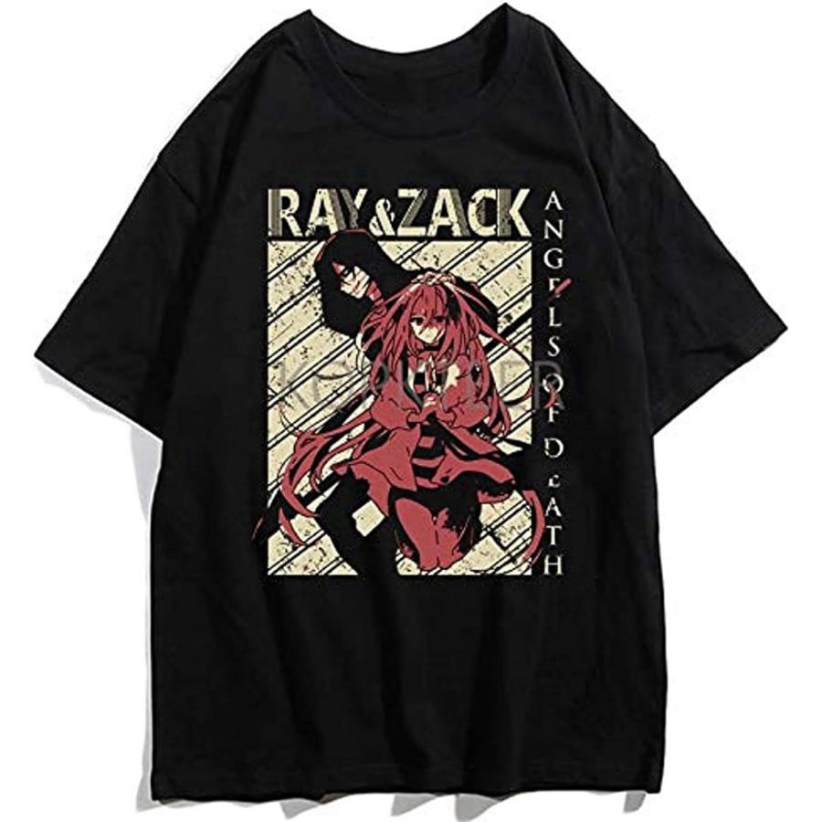 HanBang Angels of Death Rachel Gardner Isaac Foster Animeen Mens Black T-Shirt Graphic Unisex Tee Shirt XXXXXL чёрный