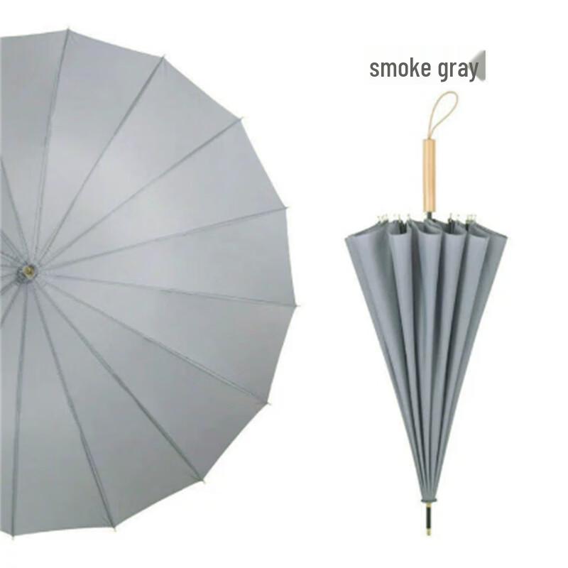 

Xi Meng Yuan 16-Rib Wooden Handle Straight Umbrella