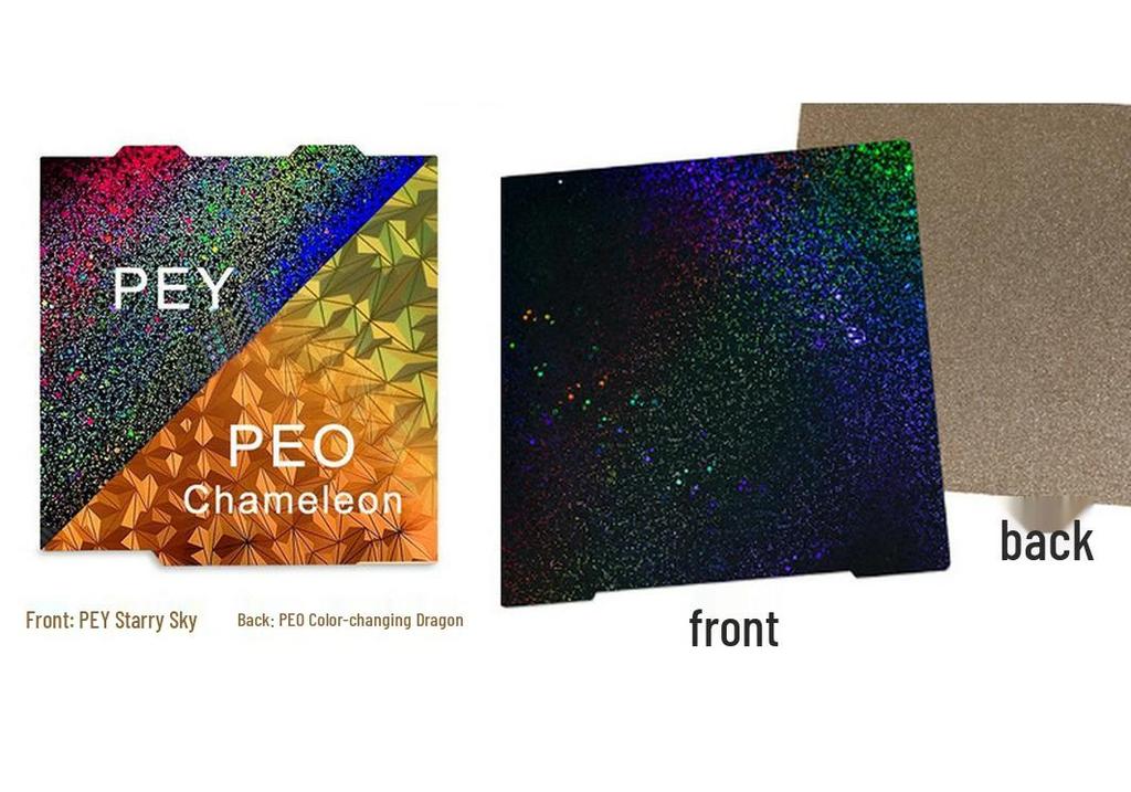 3D Printer Accessories: PEI Spray Coating, Starry Sky Pattern Sticker Film, Double-Sided Spring Steel Plate, Magnetic Hot Bed Platform