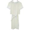 Short Sleeve Layered One Piece 36 White Women Used