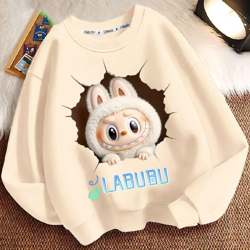 Children's Fashion Sweatshirts for Spring and Autumn, Long-sleeved Loose Sweatshirts for Boys and Girls
