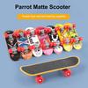 Trotinet papagal cu suprafață mată Mini skateboard jucărie pentru papagal jucărie flexibilă pentru antrenament păsări cu roată pentru papagali, perusi