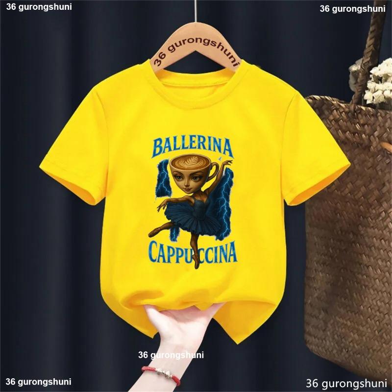 Just A Boy Brainrot Who Love Print Tshirt Boys Funny Italian Brainrot Series T-Shirt Kids Summer Boys Clothes  Toddler Tees 110