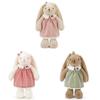 Plush Bunny Stuffed Animal With Soft Short Pile For Kids Birthday Gift