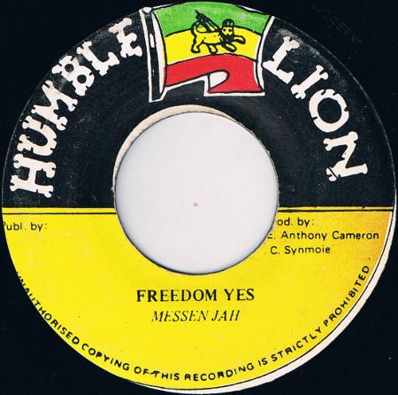 7inch Record MESSEN JAH - Freedom Yes NONE Humble Lion Jamaica Reggae, Ska & Dub Used