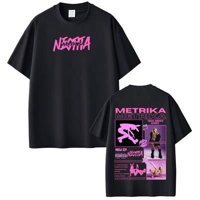 Singer Metrika Album Tour 2026 Tshirt Men Women Aesthetic Trendy Tshirt Shortsleeved Loose Cotton Casual Hiphop Tshirts