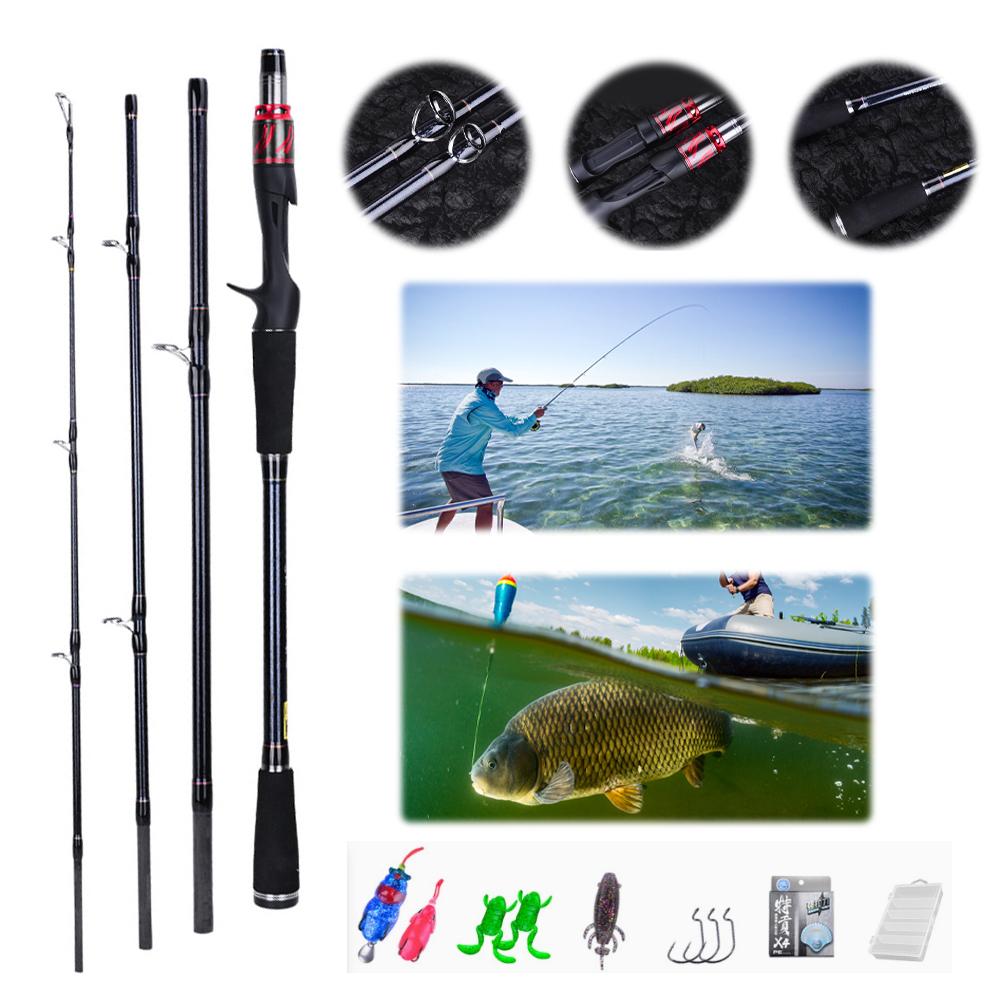 1.8M Fishing Rod 4 Section Multi-Section Rod Ultralight Spinning Casting Lure Fishing Rod Boat Fishing Rod Fishing Tackle Australia