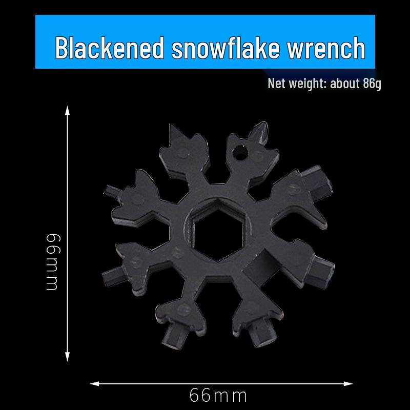24-in-1 Multifunctional Alloy Steel Snowflake Wrench & Hex Key Finger Spinner Tool