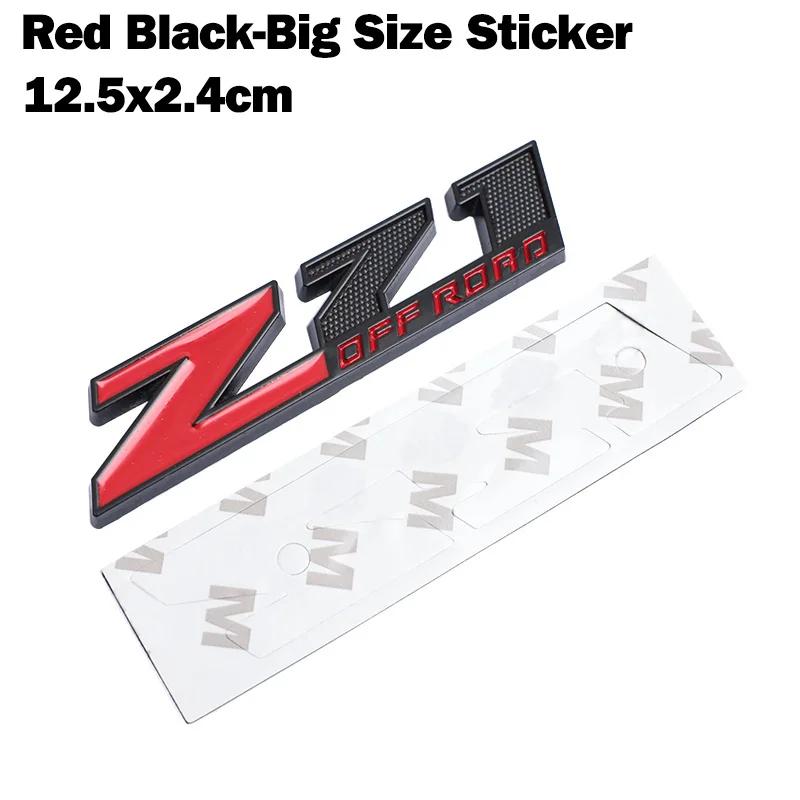 3D Metal Red Black Logo Z71 OFF ROAD Emblem Car Fender Badge Trunk Decal For Chevrolet Z71 OFF ROAD Sticker Accessories