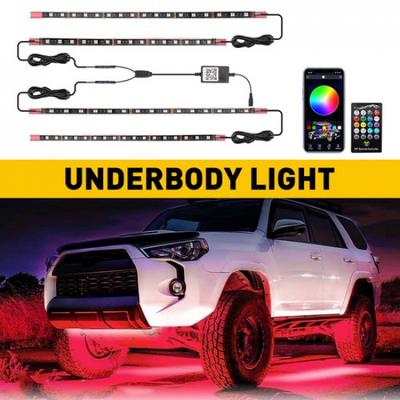4-teiliges RGB-LED-Streifen-Unterauto-Schlauch-Unterboden-System Neonlicht-Kit USEOA
