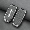 New Zinc Alloy Leather Car Key Case Cover For Jeep Grand Cherokee Compass Dodge Charger Chrysler 200 300 300C Auto Accessories AMN1