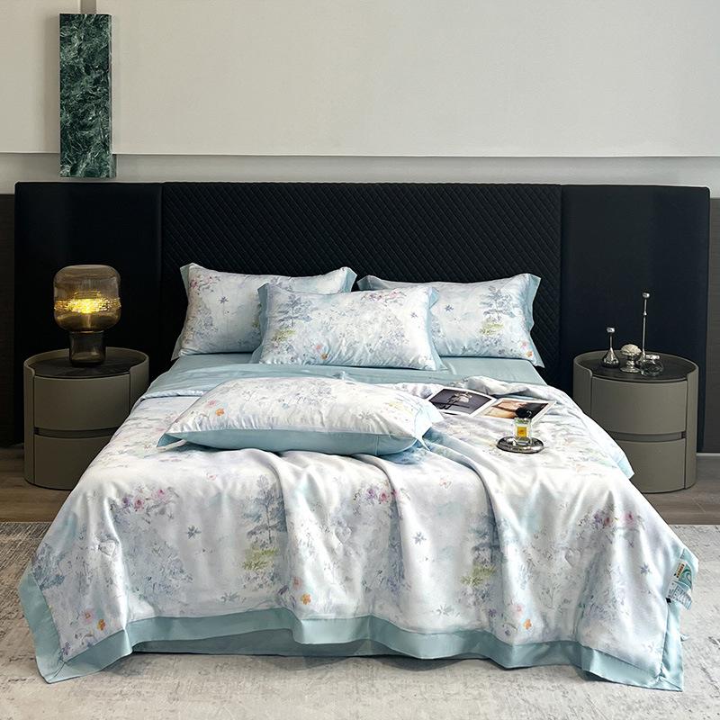 2026 Summer Quilt - 100% Lyocell, Digital Print, 50 Count Tencel 150x200cm