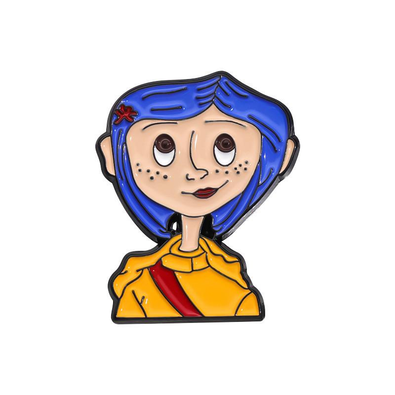 Fashionable Cartoon Character Metal Badge Brooch Pin Unique Gift For Ages All