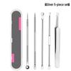 Ultra-fine Blackhead Removal Set: Precision Tweezers, Comedone Scraper, Beauty Pick, and Acne Needle Tools