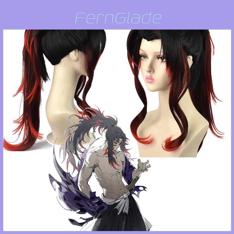 Anime-inspired Black Dead Mule Cosplay Wig Medium Length High-temperature Fiber