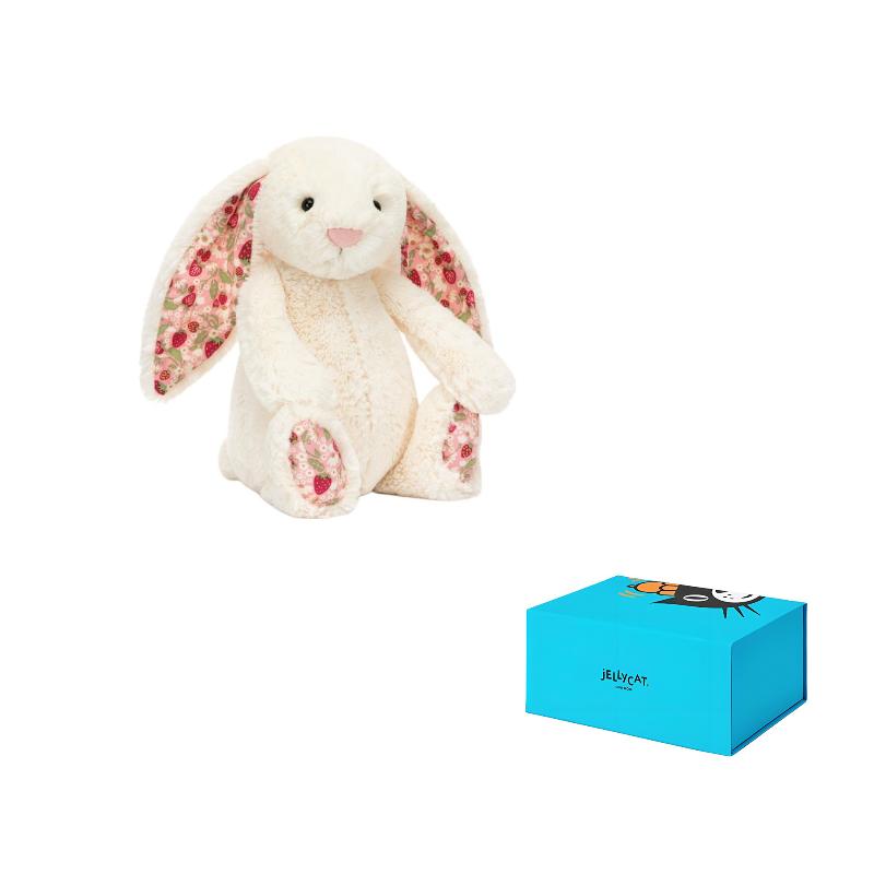 

JELLYCAT Easter Series Berry Floral Bonnie Rabbit Cute Doll Plush Doll Sitting Height 15cm/23cm Height 15cm