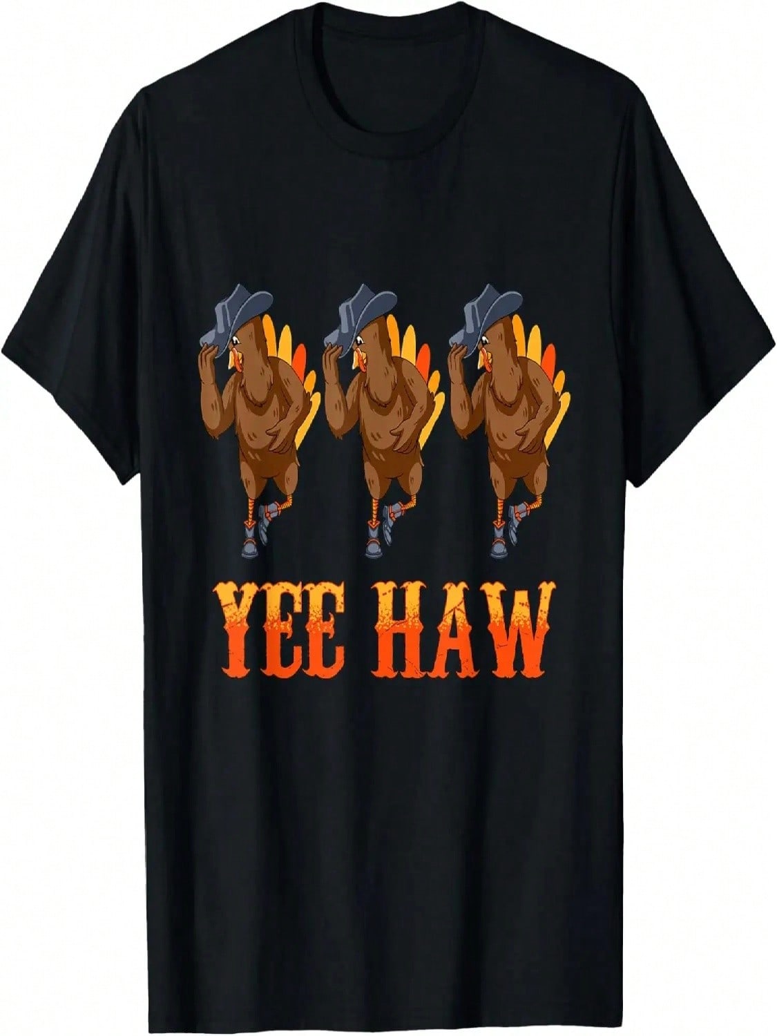 Turkey Cowboy Yeehaw Thanksgiving Day Rodeo Western Cowgirl T-Shirt S разноцветный