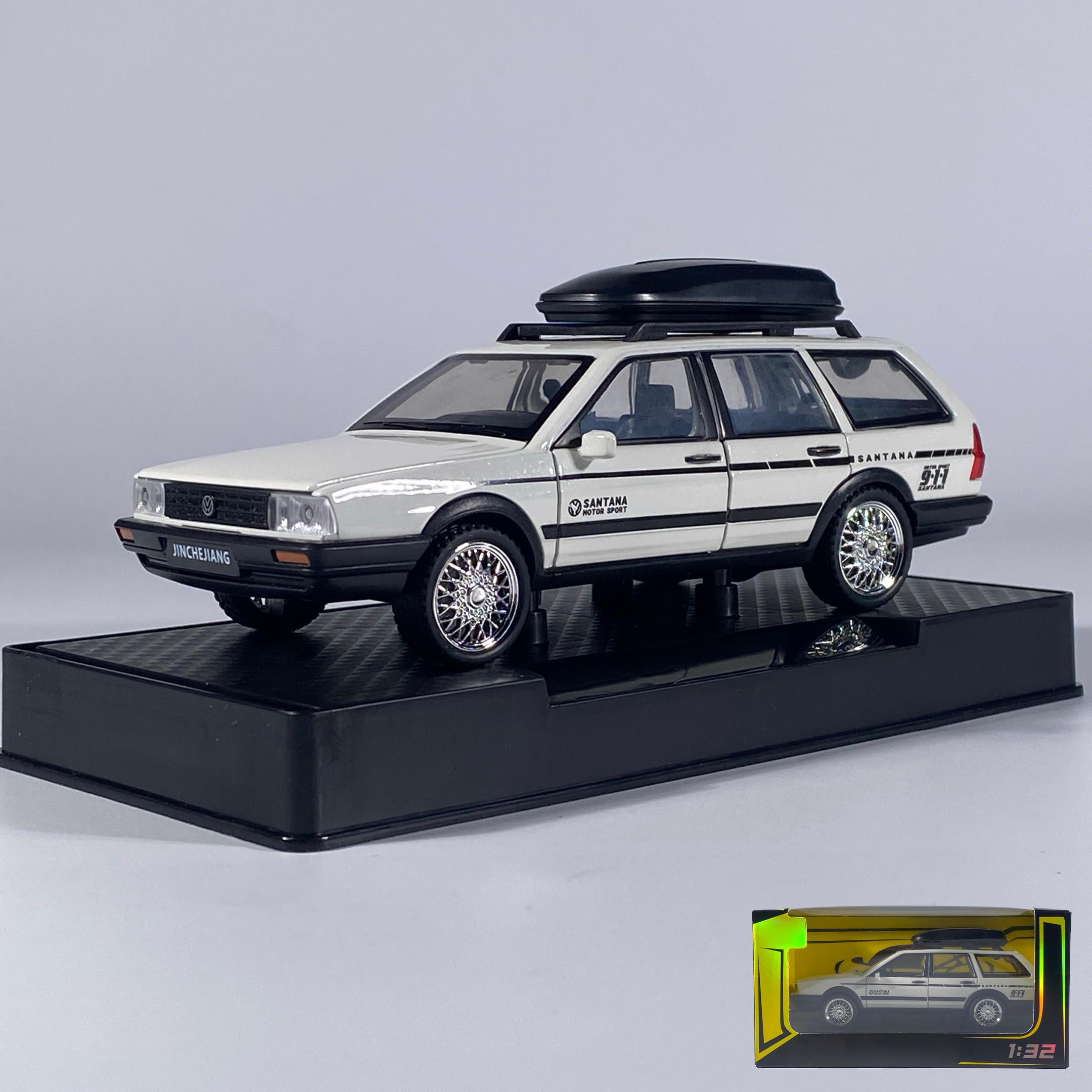 

1:32 VolksWagenwerk Santana Wagon Металева Лита Модель Автомобіля Звук і Світло Відтягується Дитяча Іграшкова Машинка Подарунки на День Народження Дитина