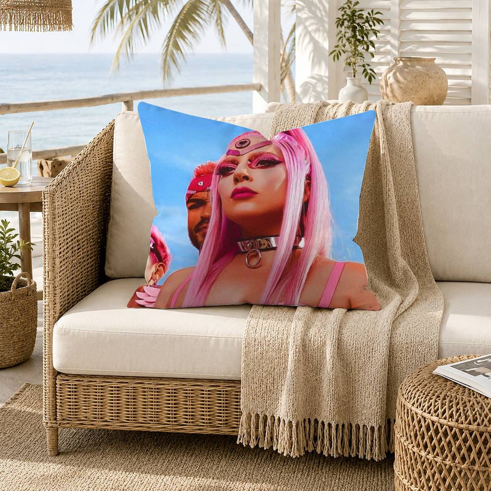 hot singer lady gaga Pillow Case for Sofa Living Room Home office Decor Protective Cover