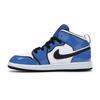 Dětské tenisky Air Jordan 1 Mid SE PS Signal Blue Bílé Černé BQ6932-402