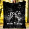 Custom Name The Last of Us Theme Printed Blanket - Perfect for Couch, Bed, Travel & Outdoor Use | Machine Washable, Cozy & Durable.