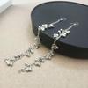 Retro Ethnic Long Tassel Rhinestone Zirconia Earrings for Women - Court Style Statement Drops