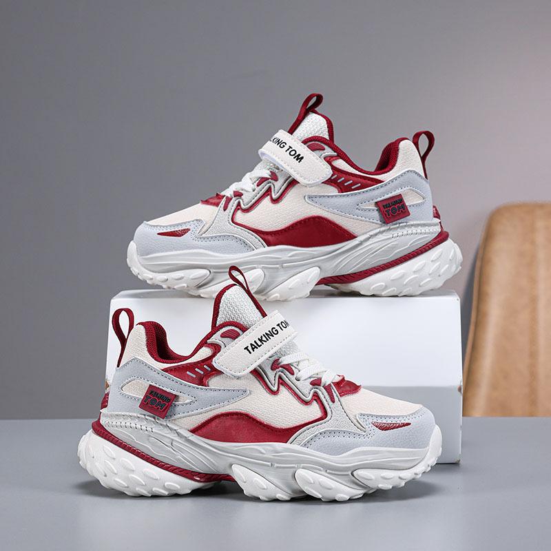 

ТОМ Том Кот Одноклассник Сетчатые Дышащие Кожаные Водонепроницаемые Кроссовки Мальчики и Девочки Новый Ученик Легкие Кроссовки для Бега 39 inner length about 24.9cm