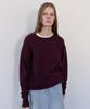 Leuba All-Day Cotton Round Knit - Plum
