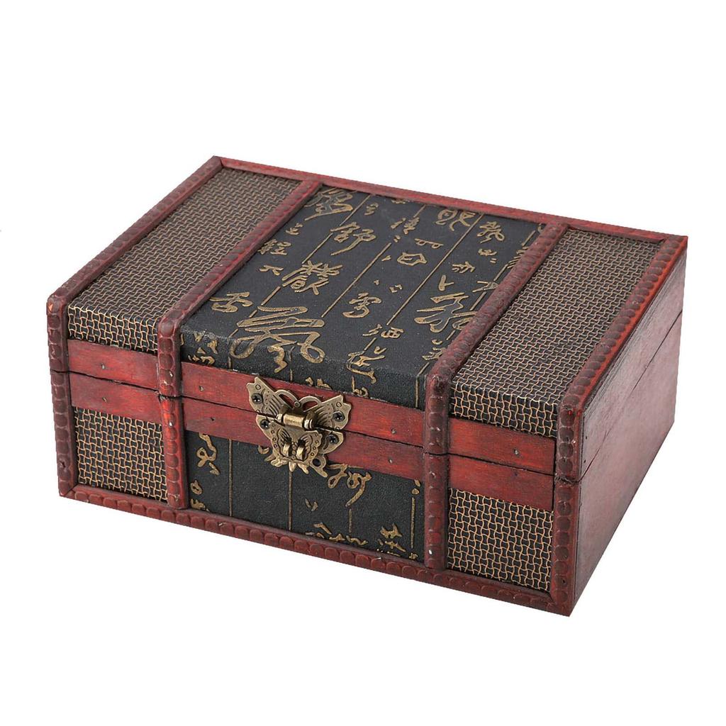 Vintage Wooden Storage Box Small Size Book Jewelry Storage Box Organizer (#2)