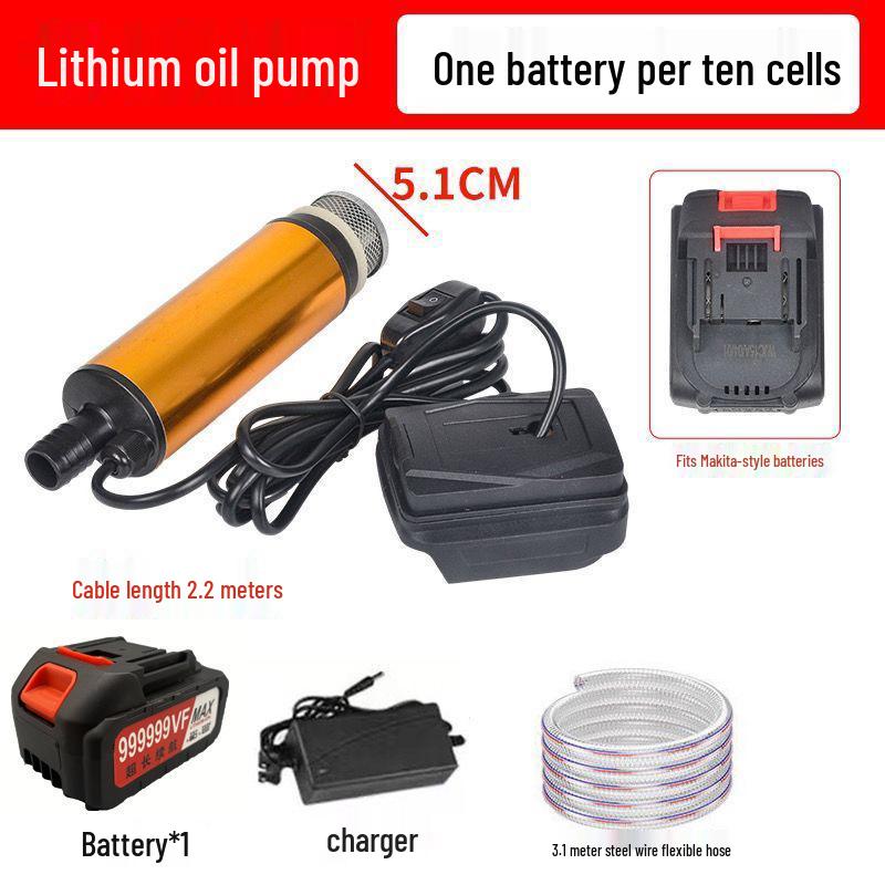 Portable 21V/24V Lithium Battery Oil & Water Suction Pump