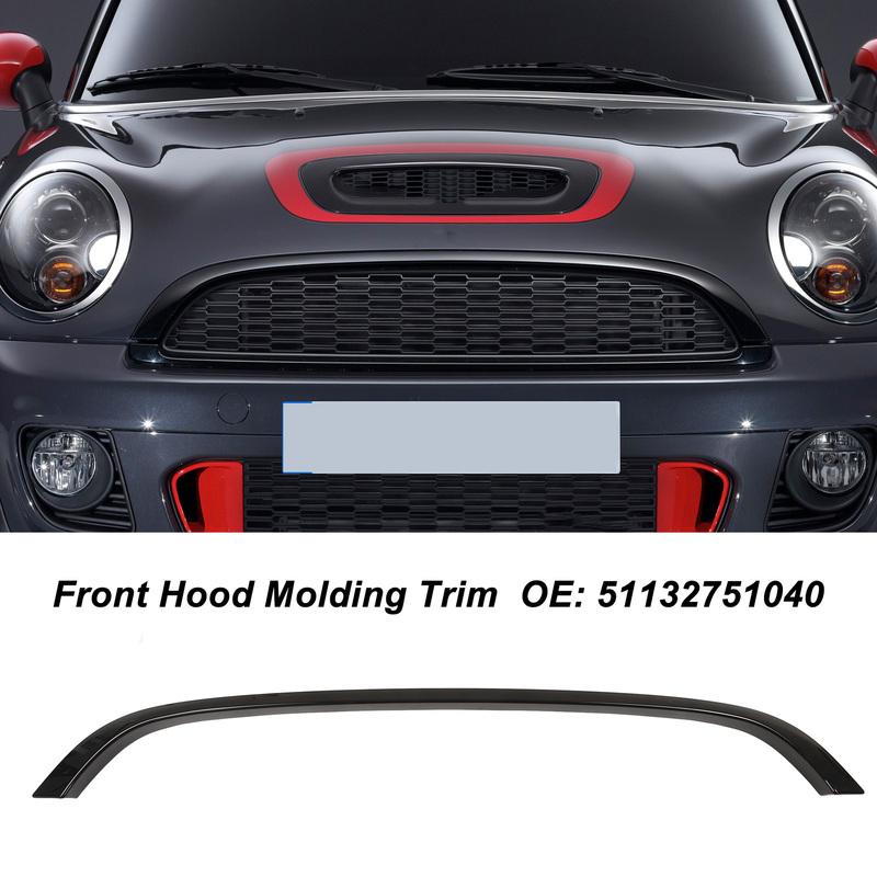 Front Hood Molding Trim Front Grill Upper Surround Trim 51132751040 for Cooper R55 R56 R57 Base LCI R58 R59 S JCW