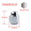 4x Car Wheel Lug Nuts Bolts Standard Parts Accessories M12x1.25 For Nissan 200SX 240SX 300ZX 350Z Cube Leaf Infiniti G20 G35 I30