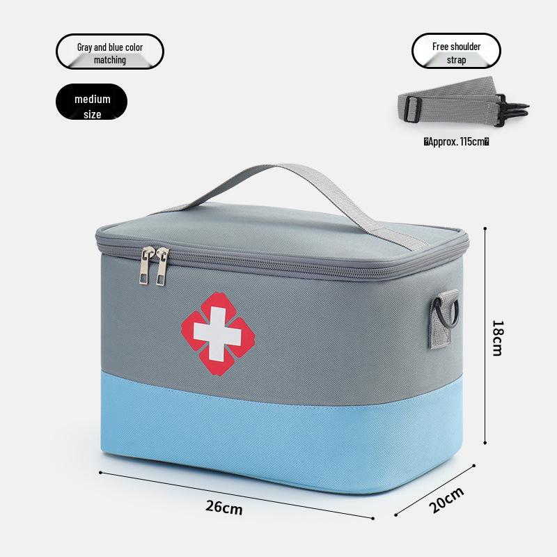Portable Large-Capacity Medicine Bag: Outdoor Foldable Drug Storage & Travel First Aid Kit