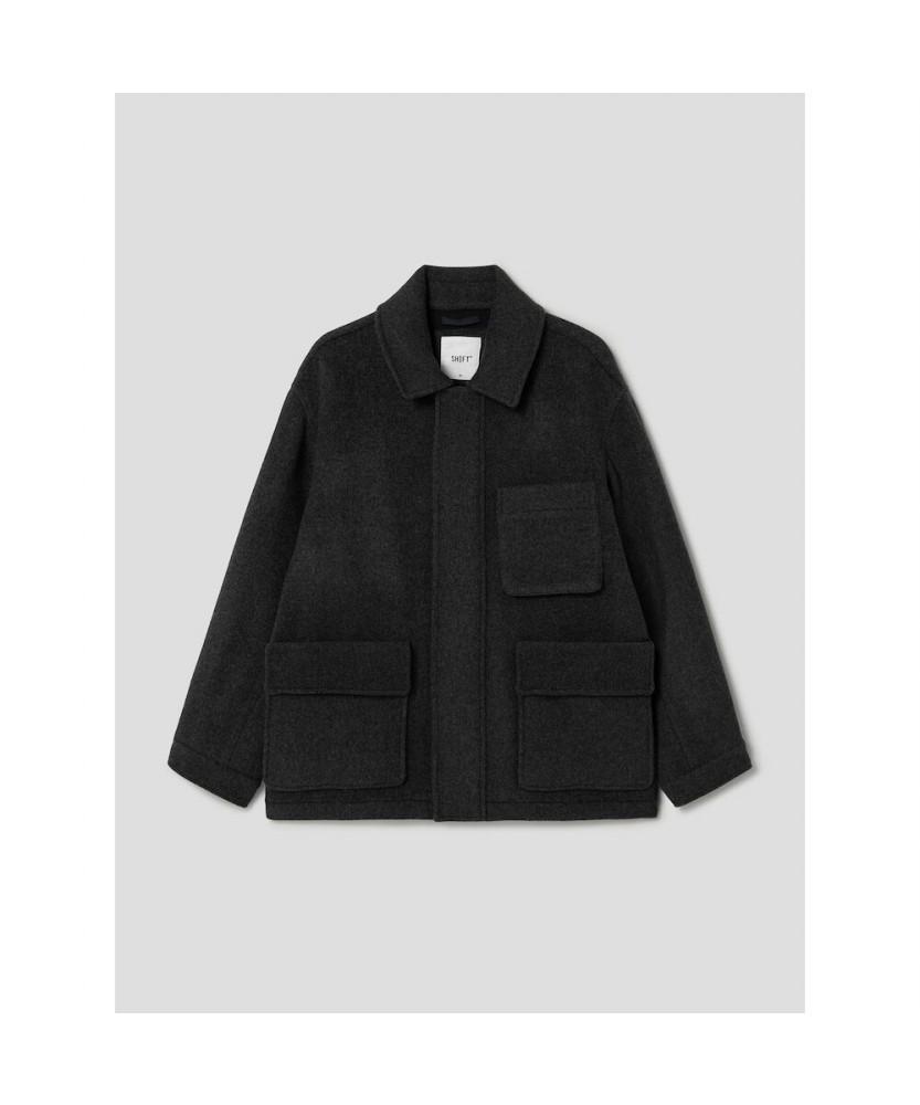 Shift.G Wool Blended Overfit Safari Ash