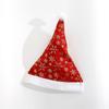 Cosplay Santa Hat Holiday Christmas Hat for Adult Unisex Gild Snowflake Pattern Christmas Hat for New Year Adult Teens