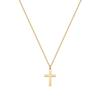 Exquisite Minimalist Gold Plated Single Layer Cross Pendant Necklace Unisex Fashion Jewelry For Men And Women