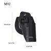 Glock 17 P226 USP 92 Čierne Puzdro na pištoľ pre ľavú a pravú ruku
