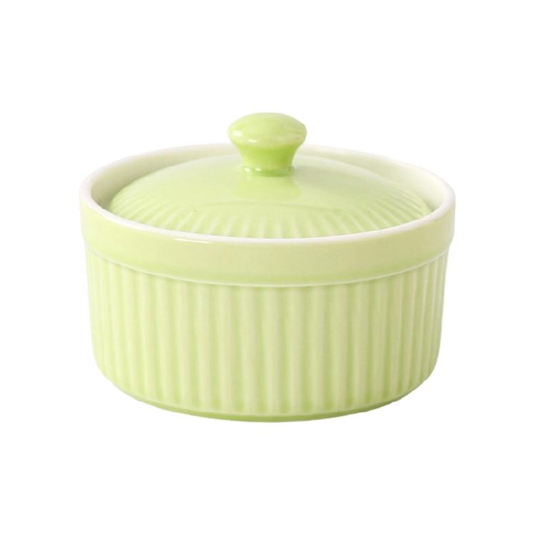 Miniature Covered Porcelain Ramekin Oven Safe Pottery Bowl For Daily Cooking And Meal Preparation