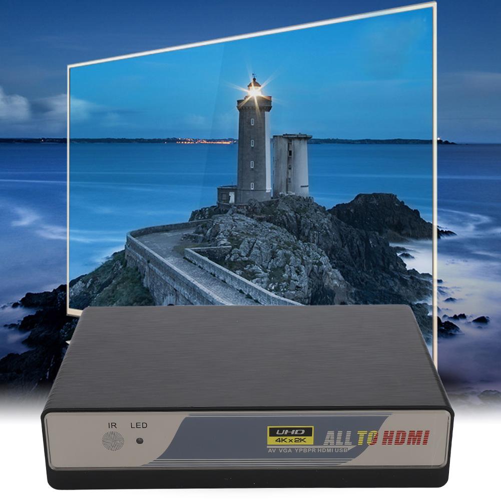 HDMI 4K Scaler Converter Box Support PA  NTSC  SECAM Color Systems 720P 1080P Output