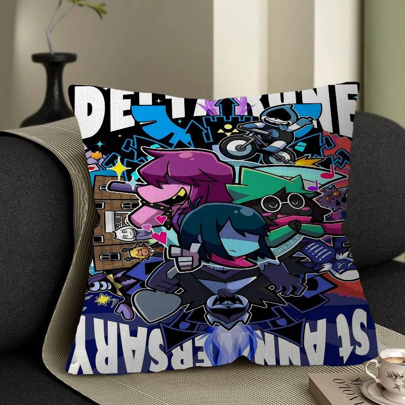 D-Deltarune Anime Pillow Cover For Bedroom Room And Living Room Sofa Decorative Cushion Cover