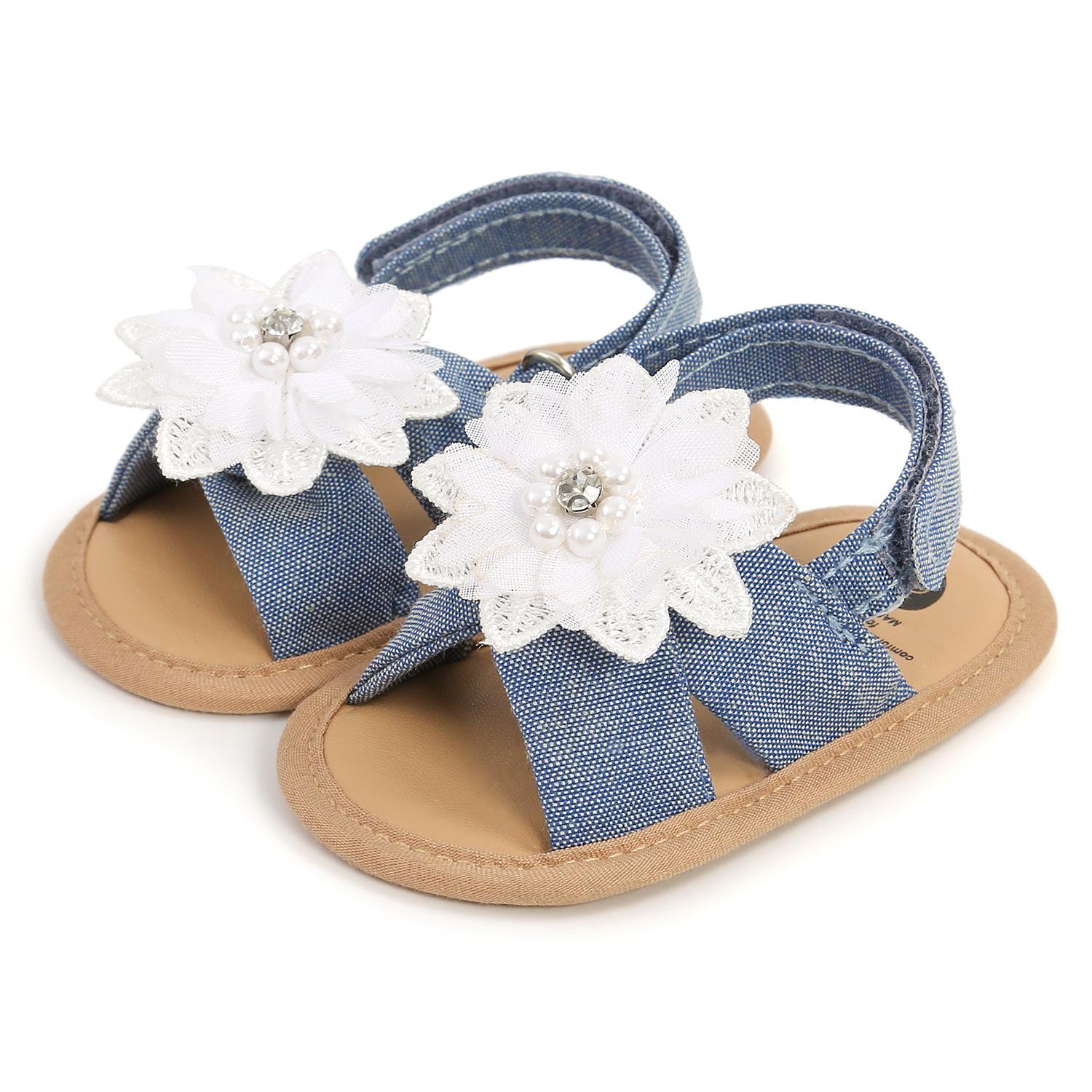 

MYGGPP Весенне-летние детские сандалии с бисером Детская обувь Обувь для малышей на мягкой подошве 13cm